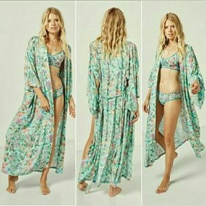 SPELL Sayulita Kimono in Birthstone
